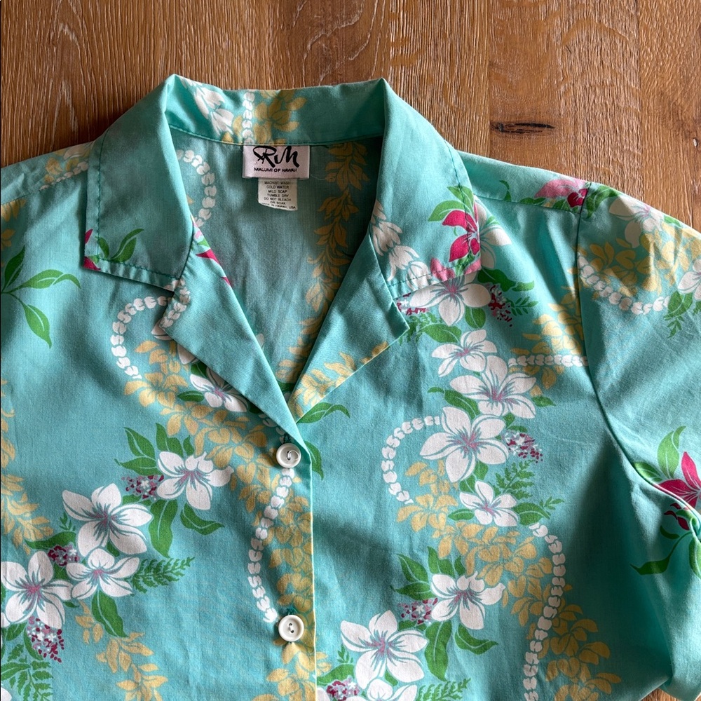 Vintage Ladies Aloha Shirt - Picture 4 of 5